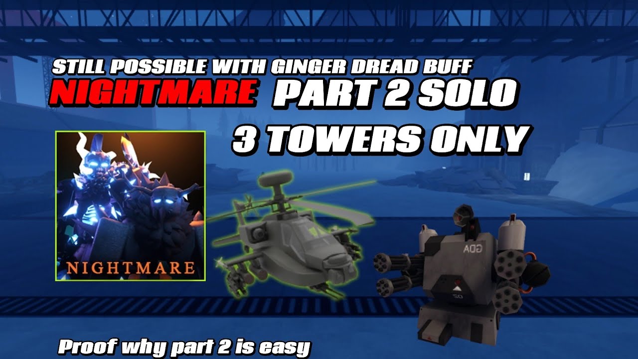 TDX | SOLO 3 TOWERS ONLY Christmas part 2 nightmare | Roblox