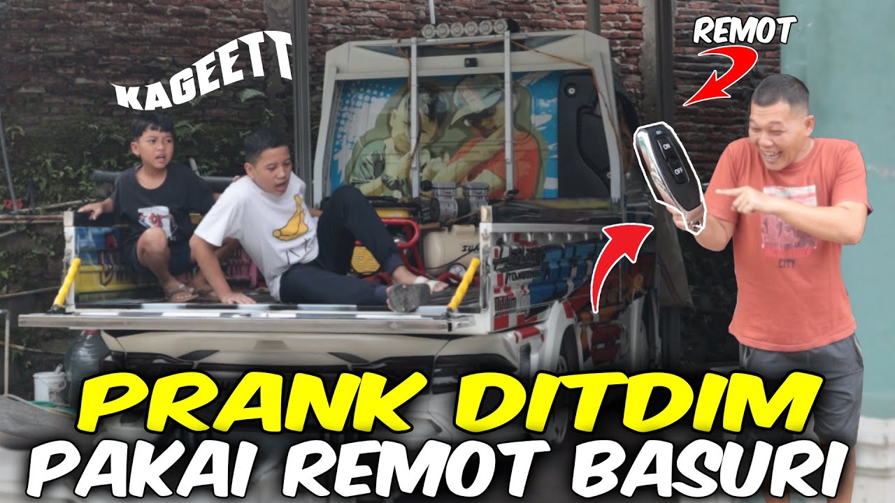 PRANK DITDIM PAKAI REMOT TELOLET BASURI!!