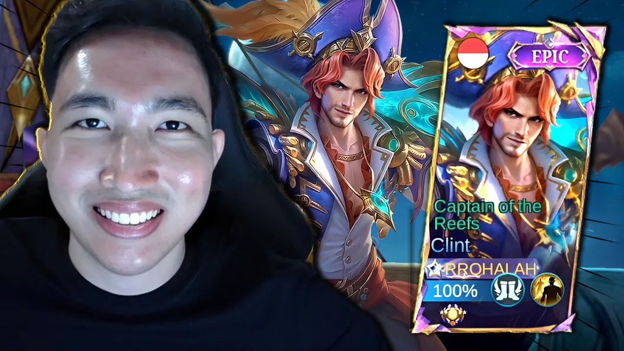 SKIN BARU CLINT JADI BAJAK LAUT!!! - Mobile Legends 