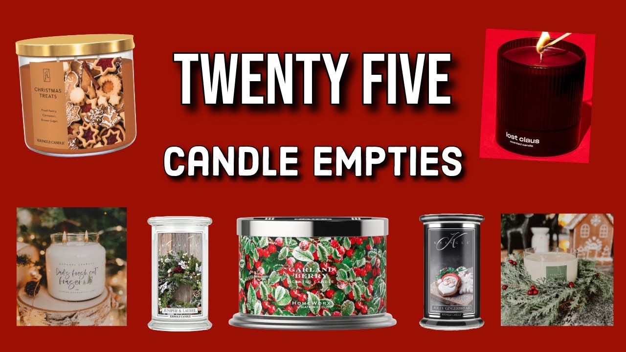 CANDLE EMPTIES: I Finished Burning 25 Candles Over the Last Month! A Mix of Faves & Mehs…
