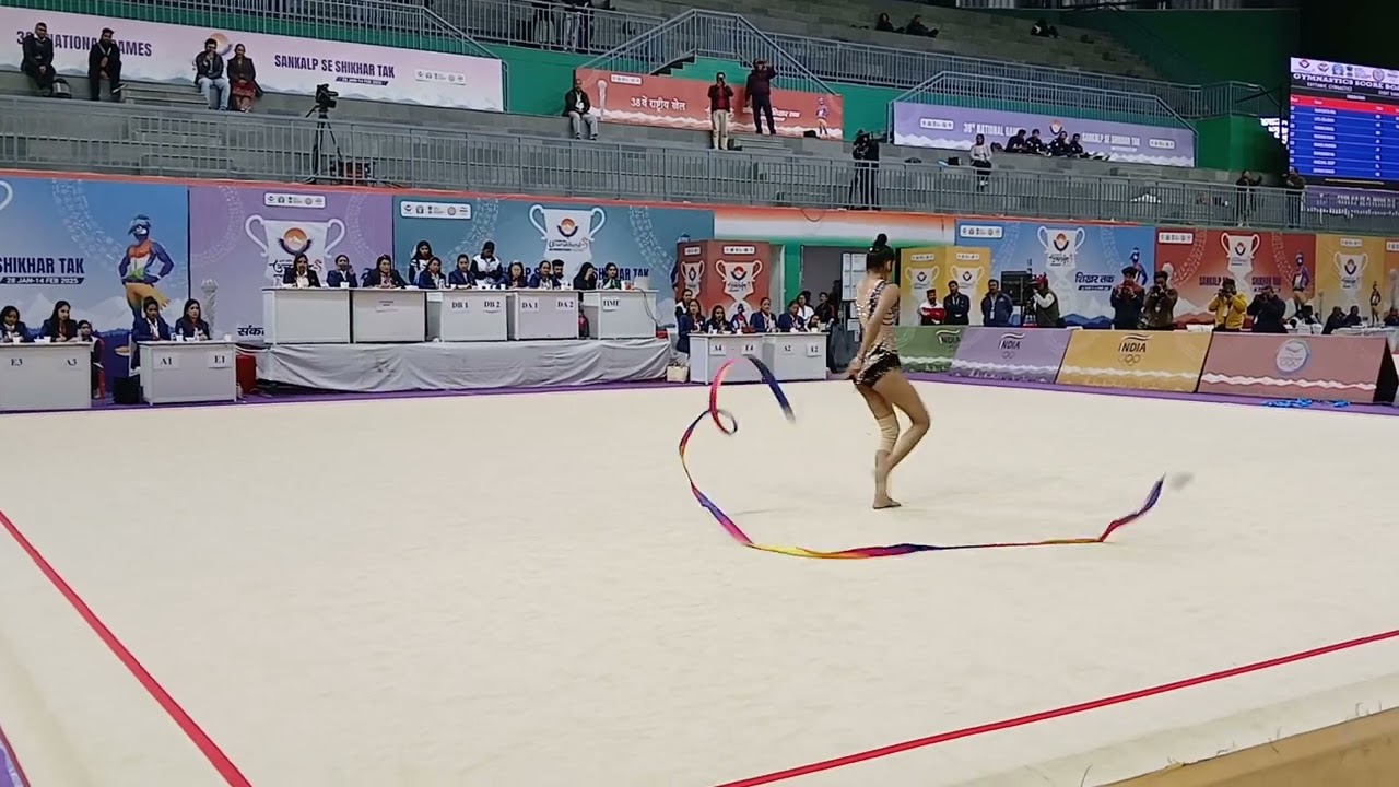 manasvani Narayan National games 2025 rhythmic gymnast