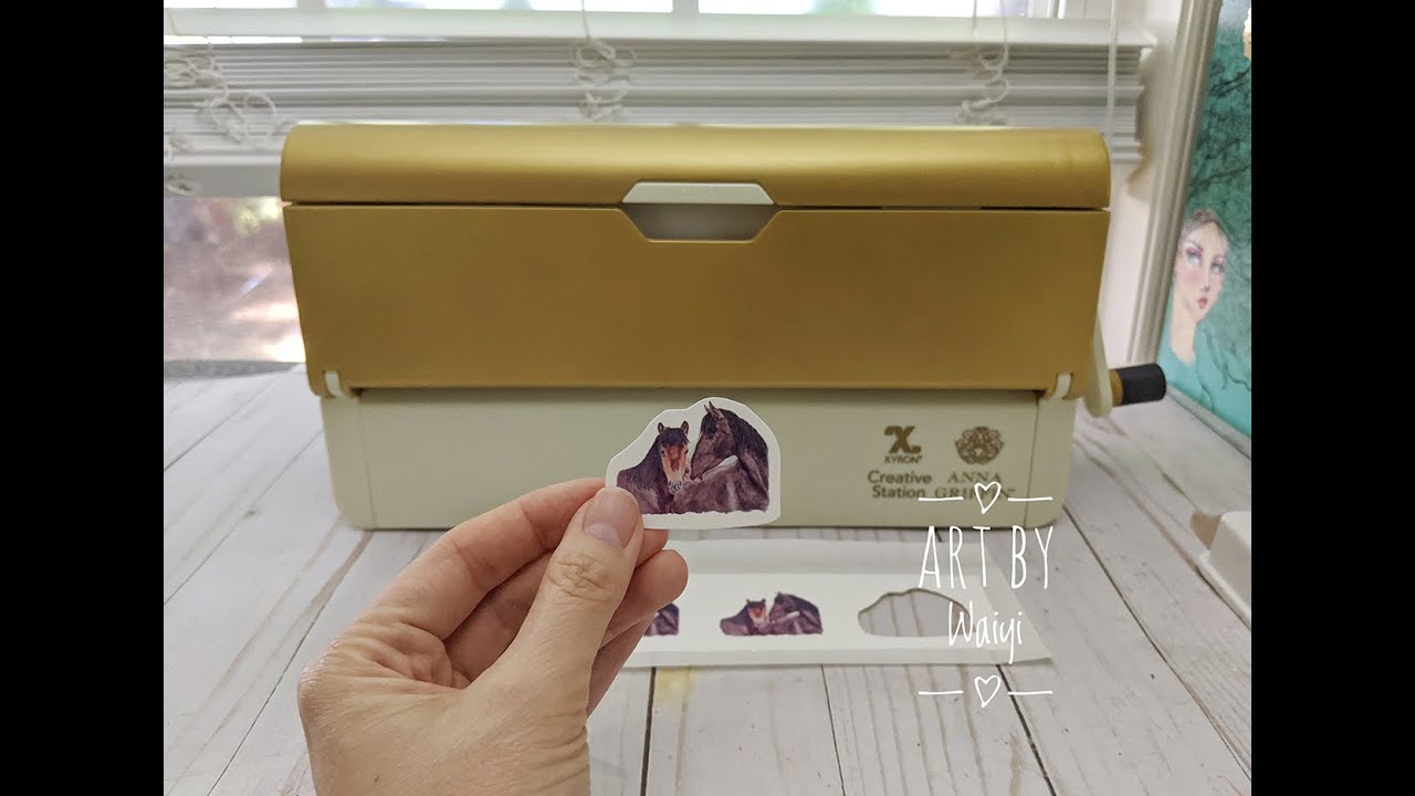 How to Make Stickers of Your Own Watercolor Paintings with Xyron Creative Station