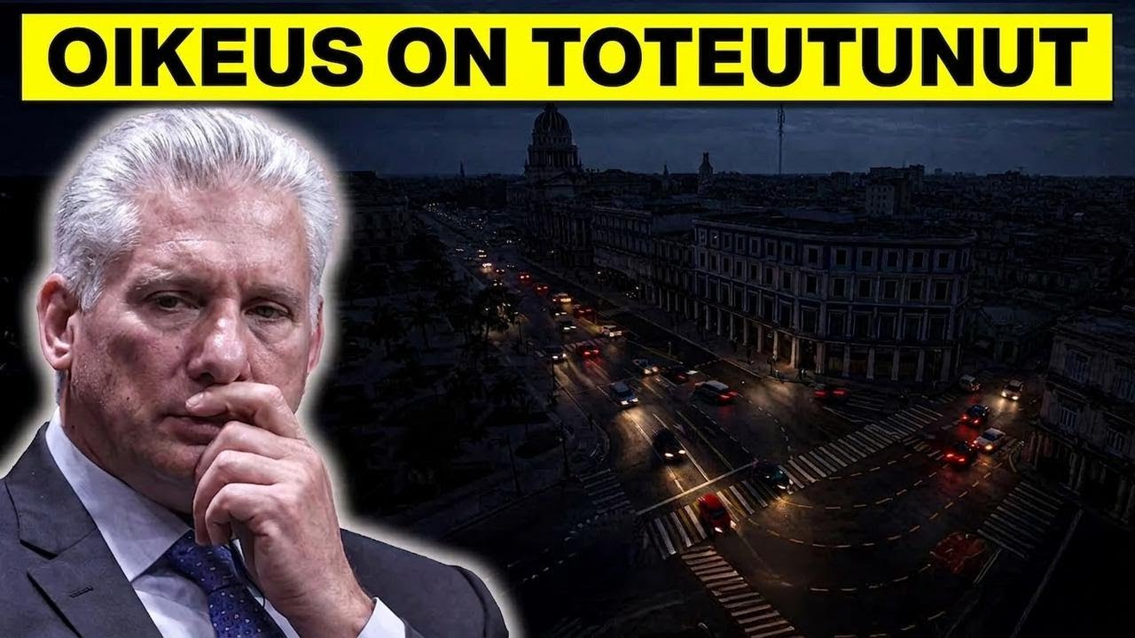 Koko Kuuba pimeänä – 11 miljoonaa ilman sähköä!