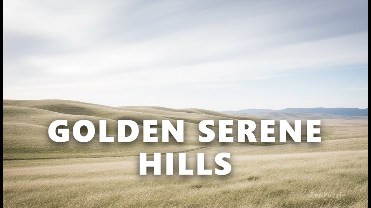 Rolling Golden Hills and Serene Prairie Path