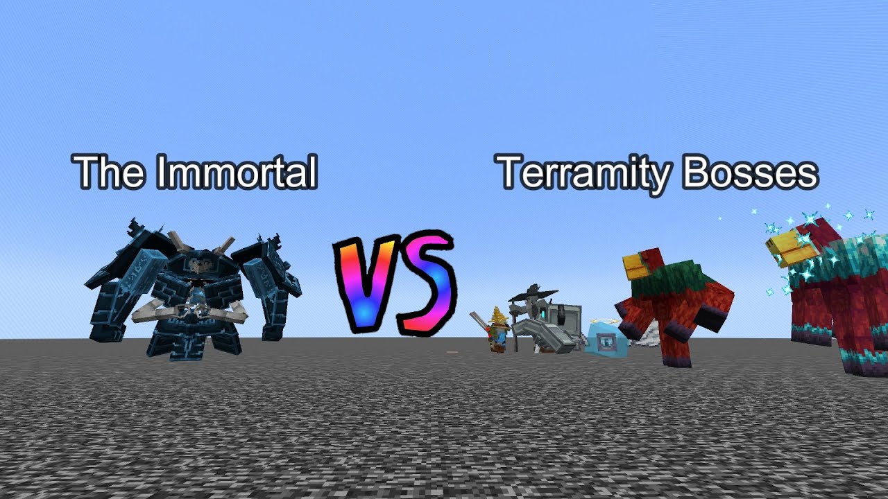 The Immortal vs Terramity Bosses | Minecraft  Mob Battle