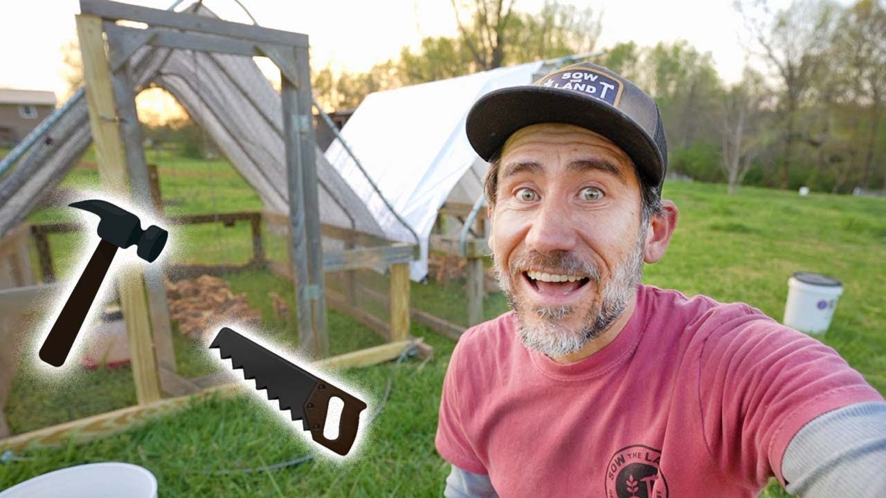 Repairing My Broken 7 year old Meat Chicken Coop