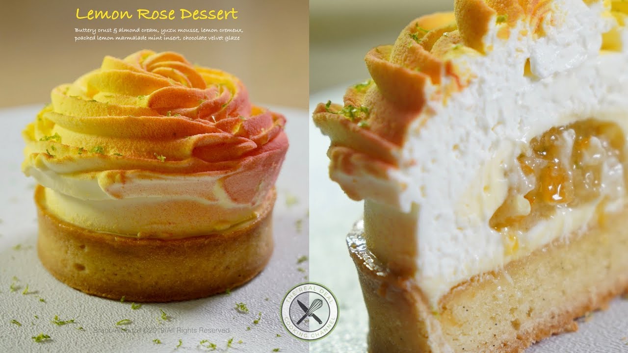 Lemon Rose Tart –Bruno Albouze –THE REAL DEAL