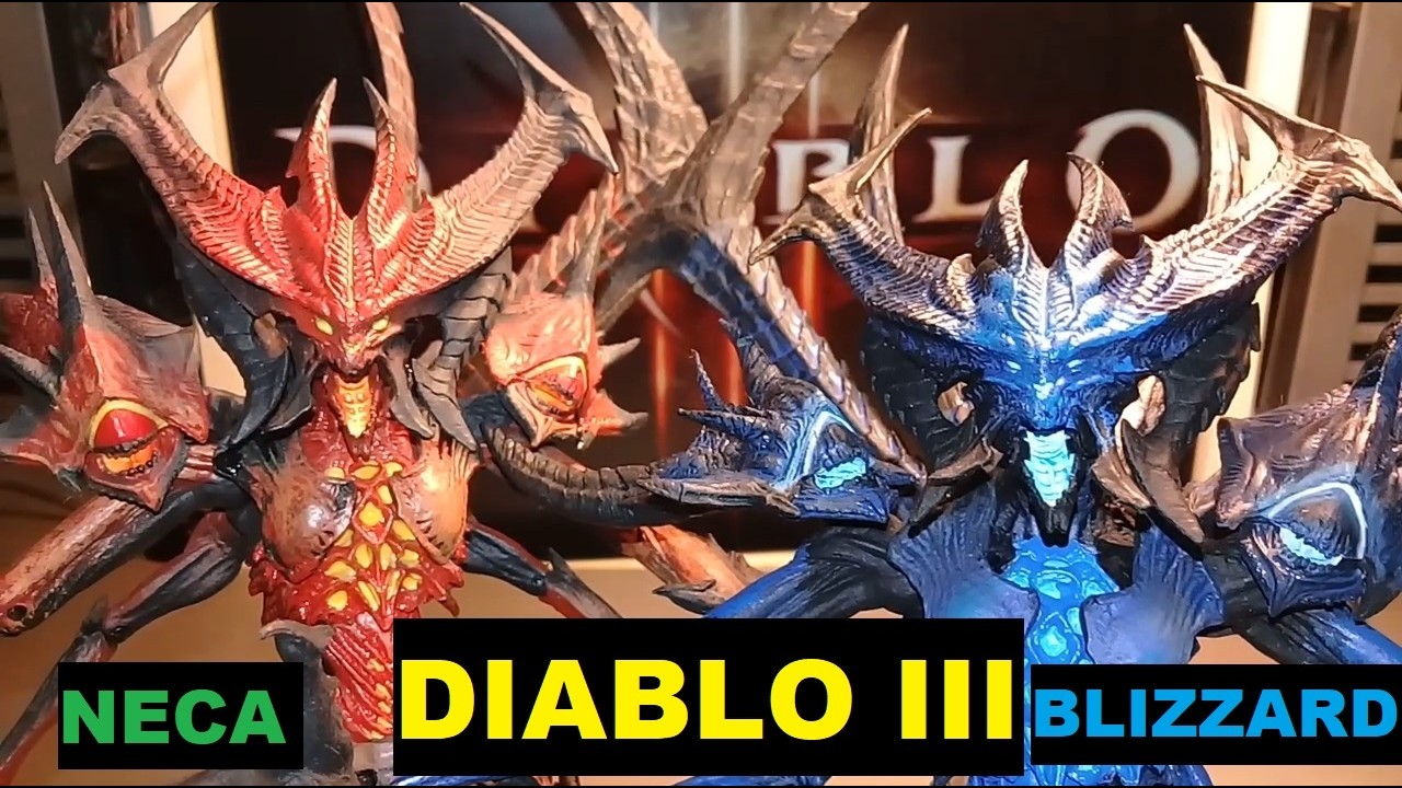 Review! Diablo Lord of terror and Shadow of Diablo From Diablo 3 Computer Game by Blizzard and Neca!