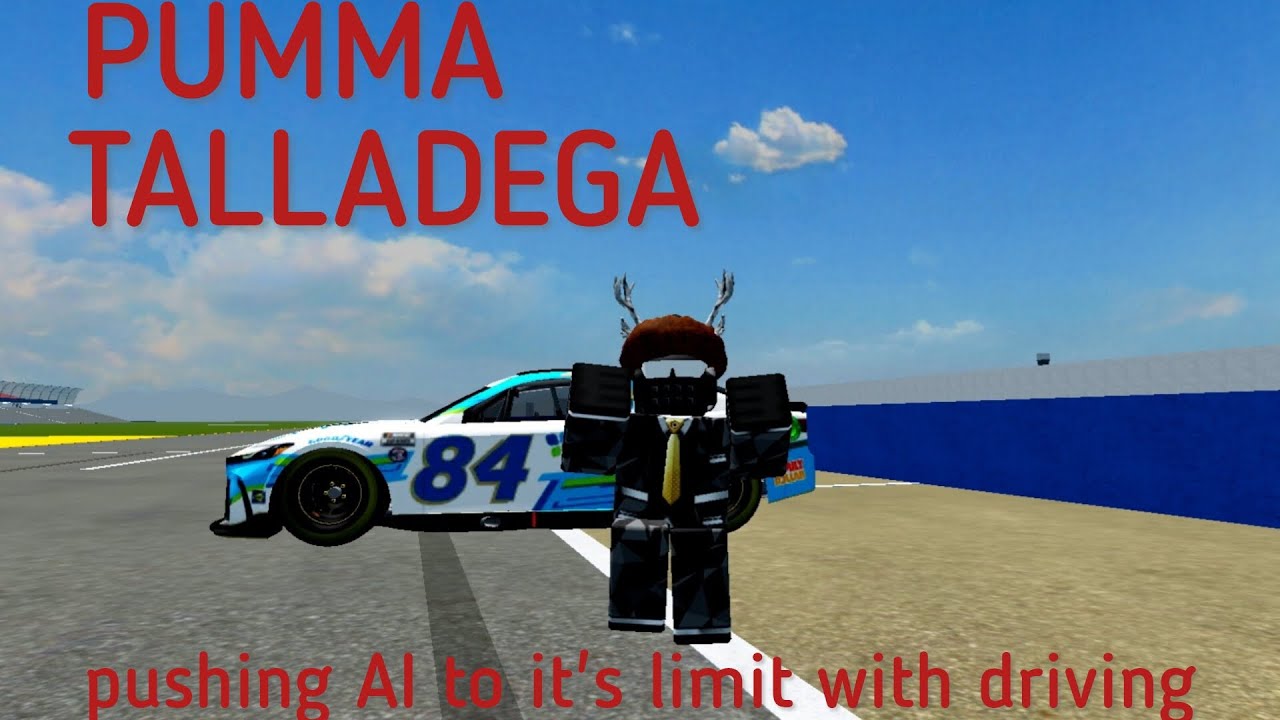 Playing Pumma Talladega in Roblox