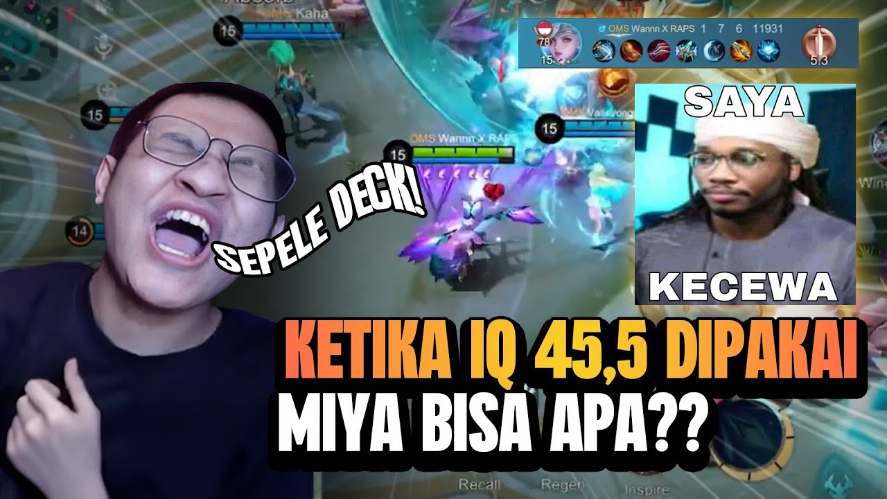 MIYA IQ PAS-PASAN HASILNYA UDAH KETEBAK! CUMA BISA PASRAH..