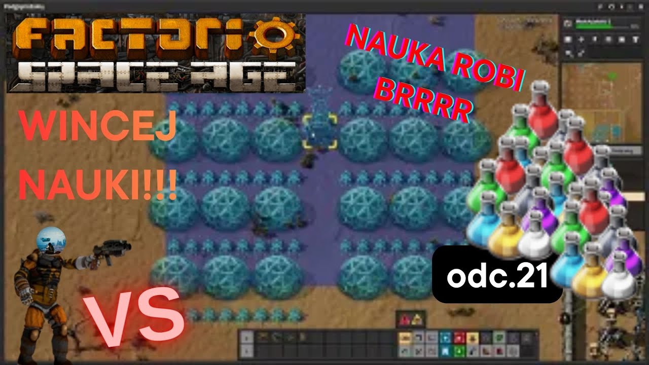 POG VS Factorio Space Age I Produkcja WSZYSTKICH pakietów naukowych