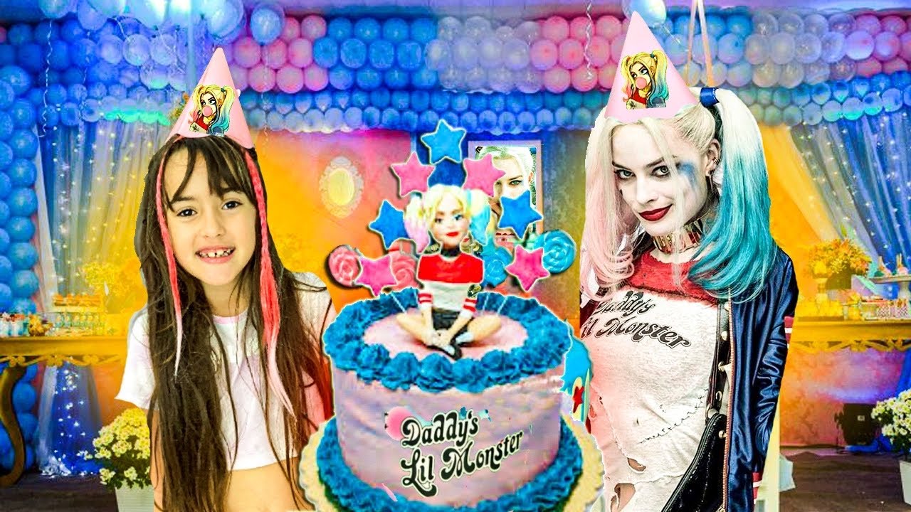 FIZEMOS UMA FESTA DE ANIVERSÁRIO PARA A ARLEQUINA E ELA APARECEU - A ARLEQUINA VIROU NOSSA AMIGA ??