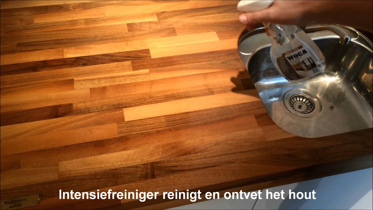WOCA onderhoud van houten werkbladen