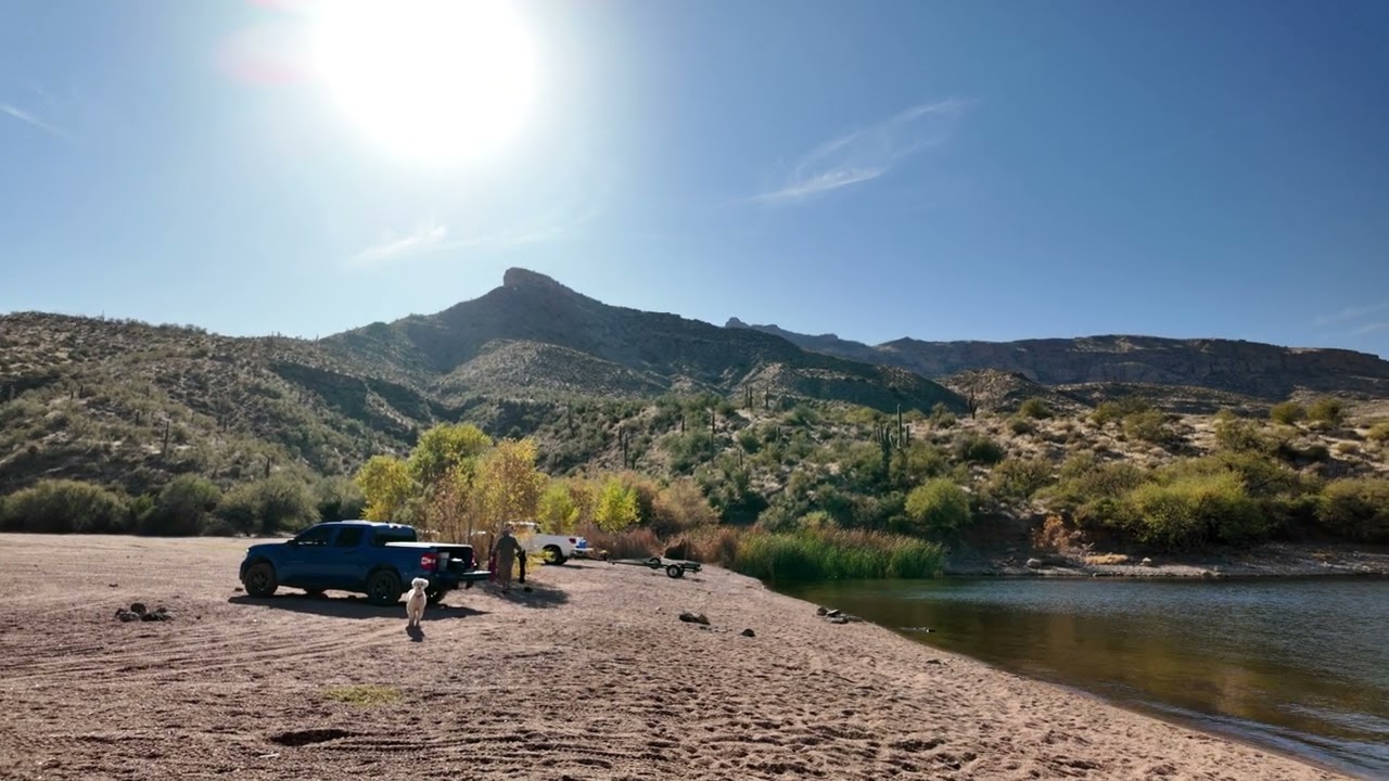 Camping on Apache Lake, AZ 