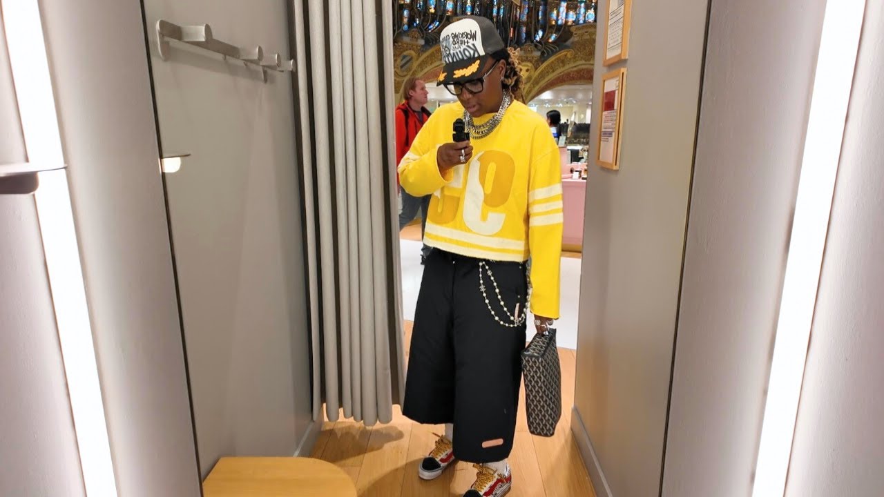 Поехали в Париж, и охранник BELLYGANGKUSH сломал нашу вешалку для одежды 😱