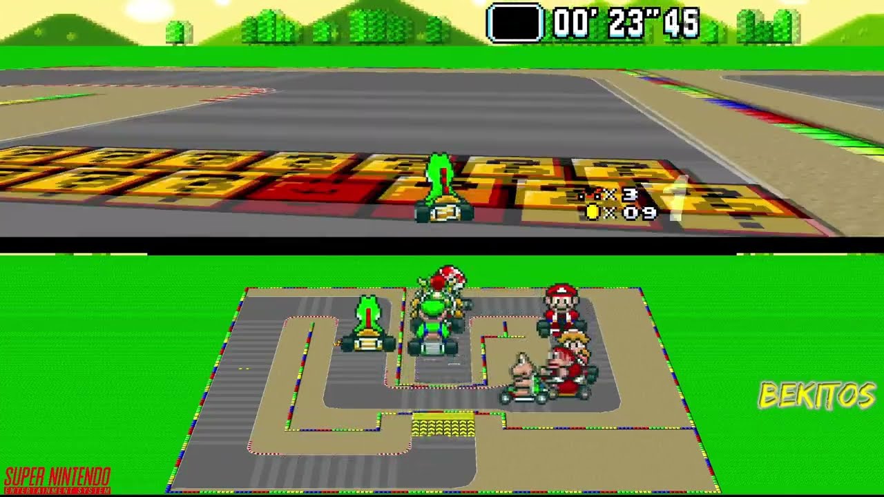 Super Mario Kart Crazy Tracks Full Gameplay