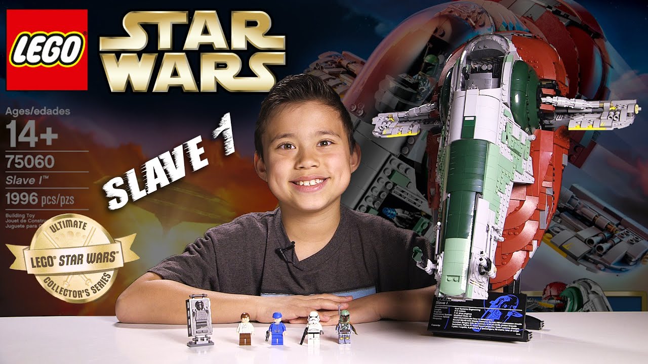 LEGO SLAVE 1 - LEGO Star Wars UCS Set 75060 Time-lapse, Stop Motion, Unboxing & Review