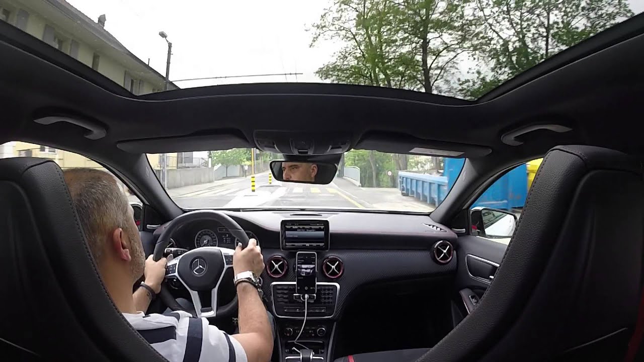 Driving footage with the Mercedes A45 AMG Edition1 in Sport Manual