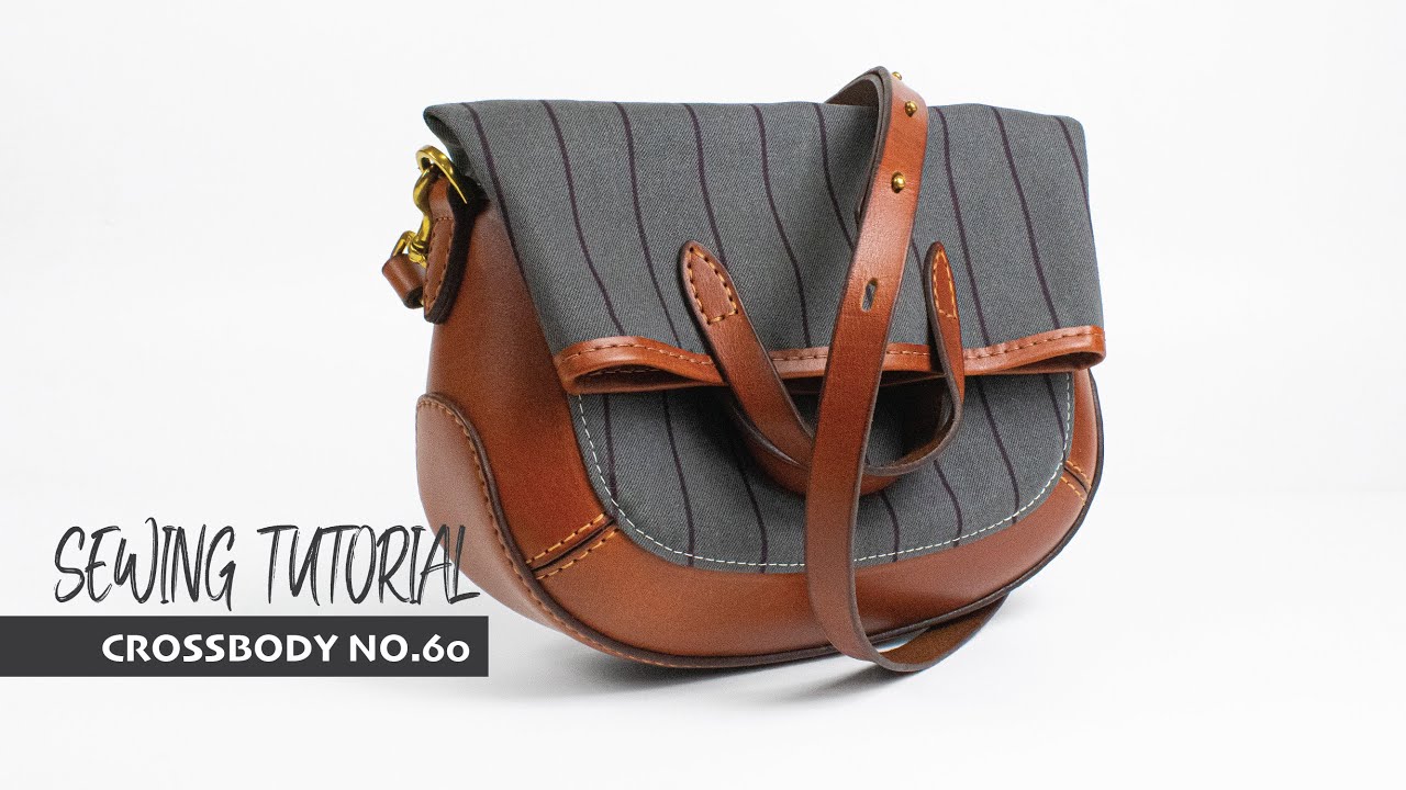 Sewing a Canvas Leather Foldover Bag (DIY Pattern RESULT)