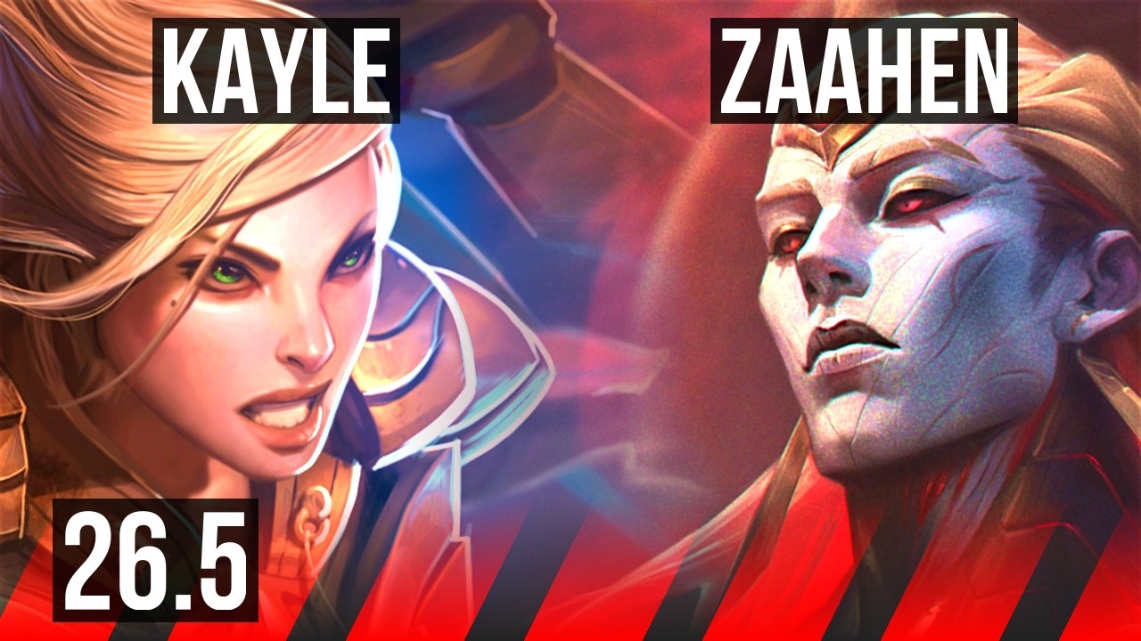 KAYLE vs ZAAHEN (TOP) | Good KDA: 12/1/8 | EUW Diamond | 26.5