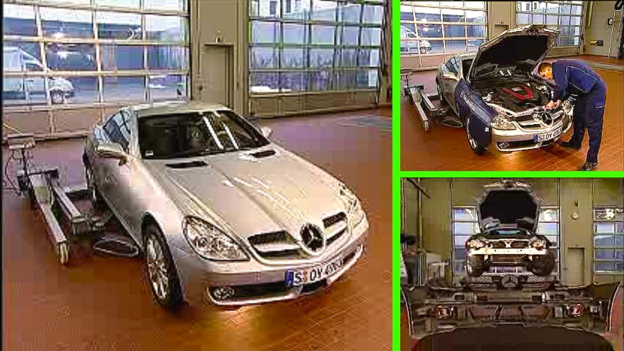 Mercedes-Benz SLK - How to remove / install the front bumper | R171