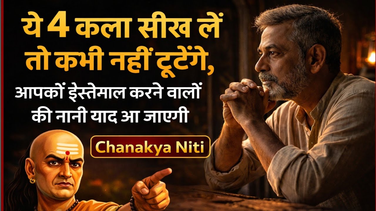 जो ये 4 कला सीख गया, उसे कोई तोड़ नहीं सका | Chankya niti 