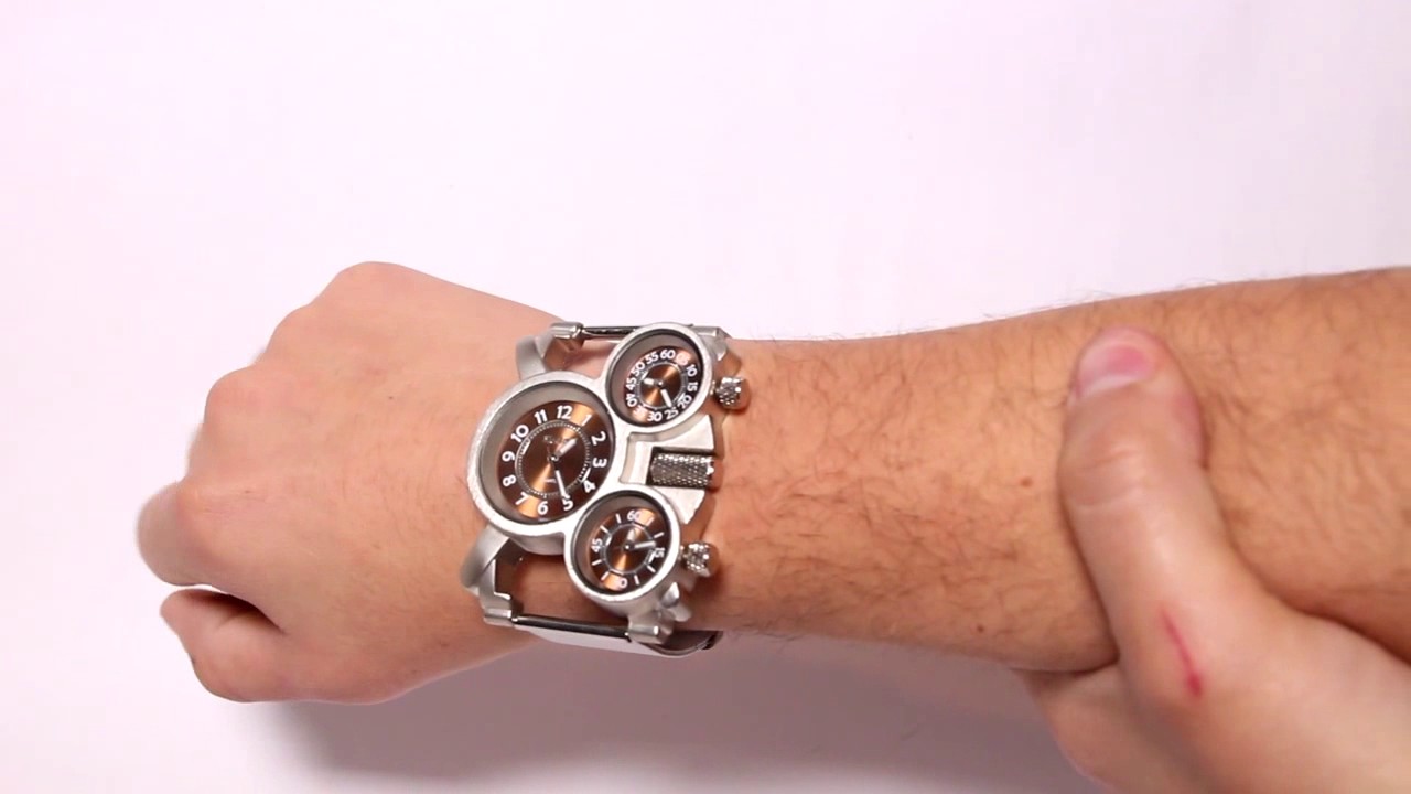 TRIPLE RELOJ OULM METALICO