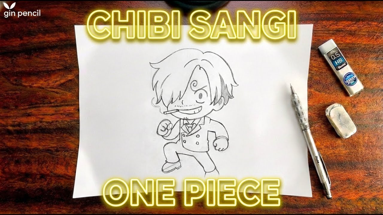 How to Draw Chibi Sanji Step-by-Step | One Piece Art Tutorial ✍️