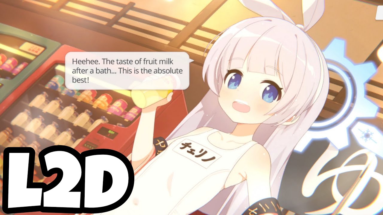 Renkawa Cherino (Hot Spring ver.) L2D (Affection Story + Showcase) - Blue Archive