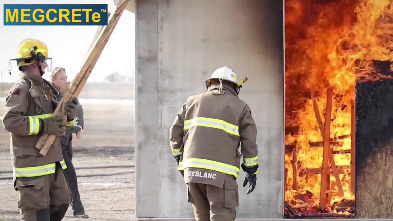 MGO SIP vs Traditional Construction Fire Demo