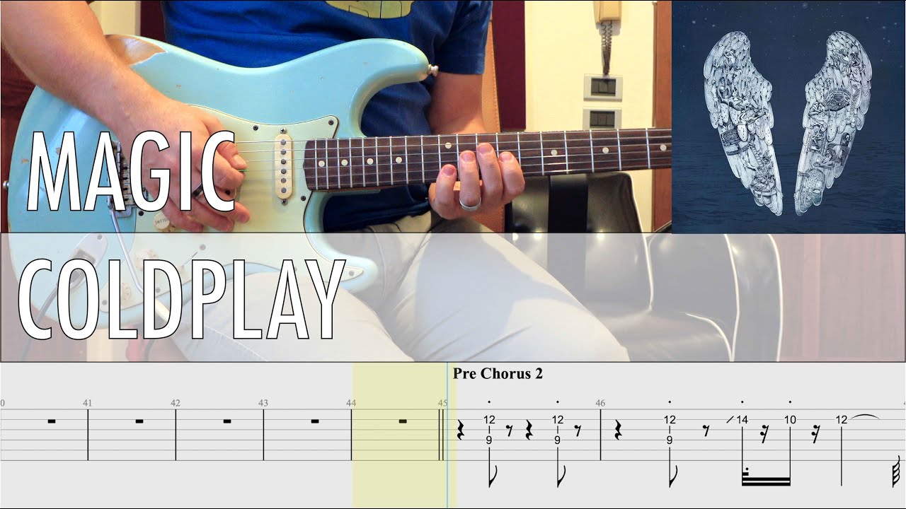 Magic Coldplay Cover • Guitar Tab • Tutorial • Lesson