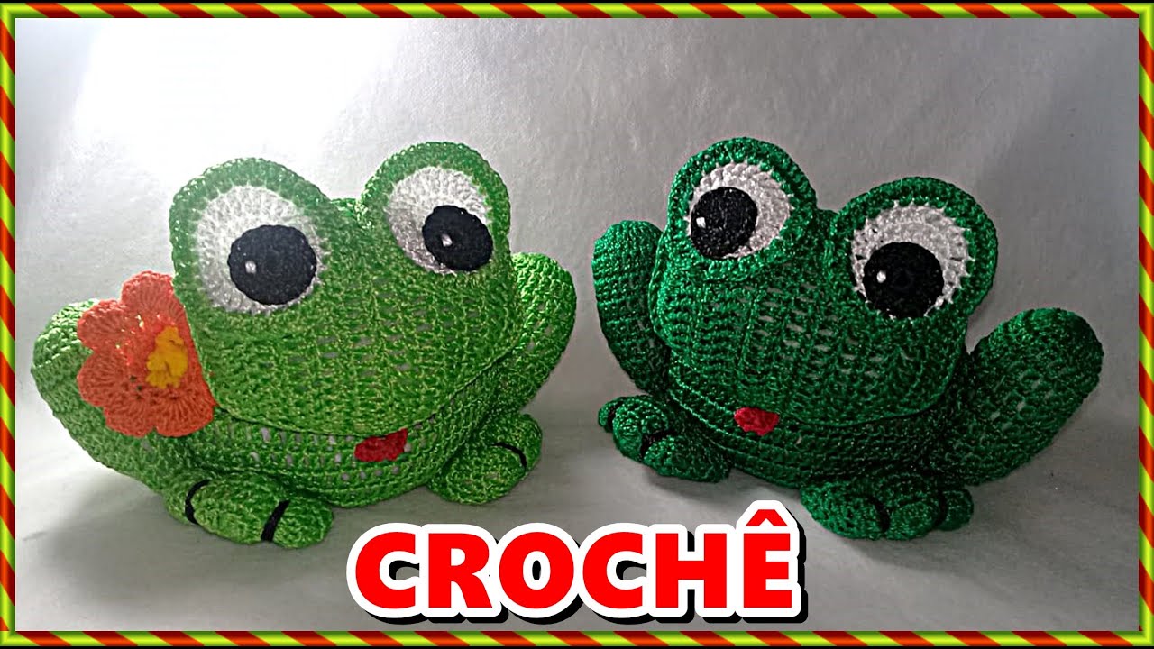 SAPINHO DE CROCHÊ PESO DE PORTA 🐸 - VEJA O PASSO A PASSO!
