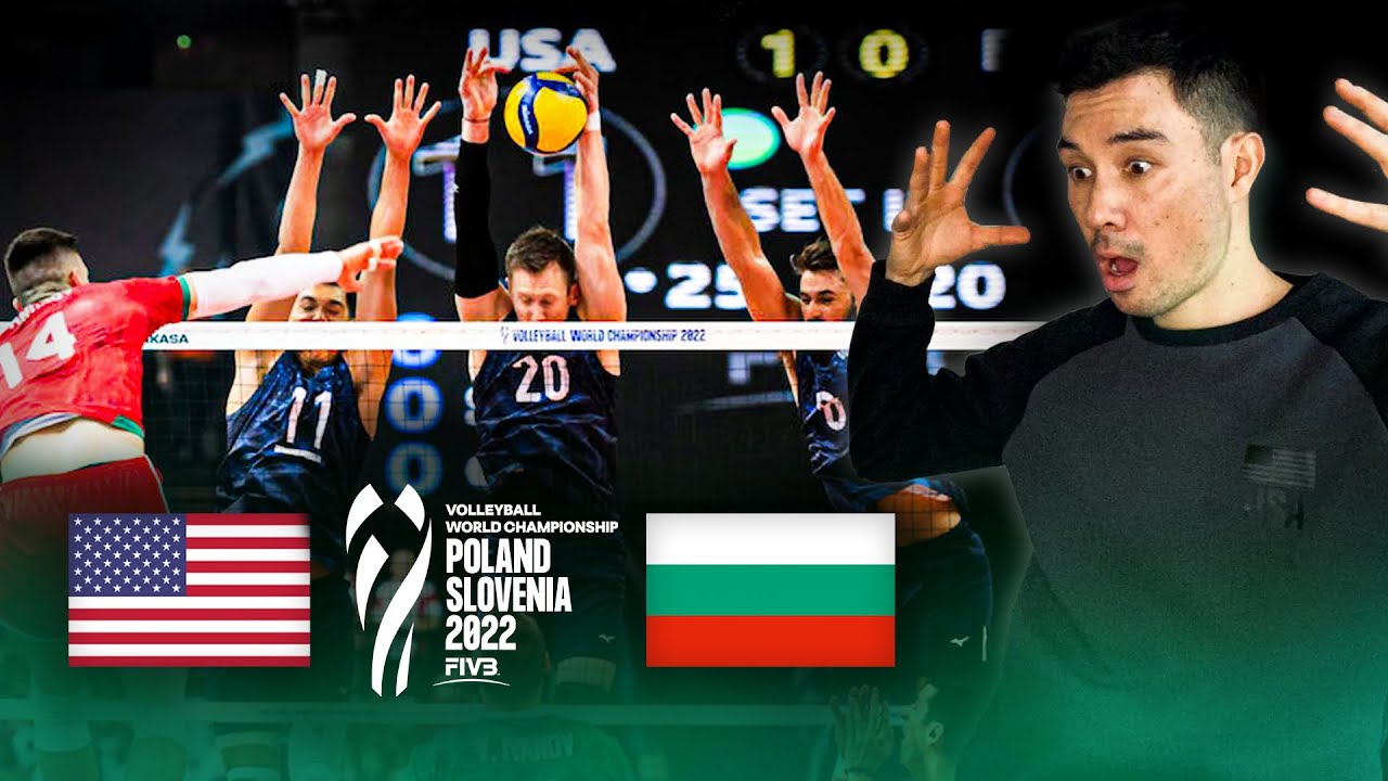 Реакция на матч США против Болгарии по волейболу на чемпионате мира FIVB 2022 года