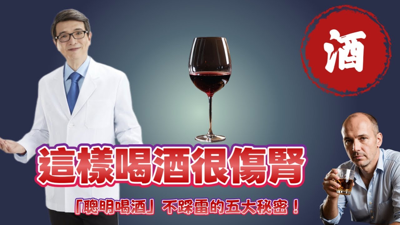 腎臟科醫師不會告訴你！慢性腎衰竭「聰明喝酒」不踩雷的五大秘密！