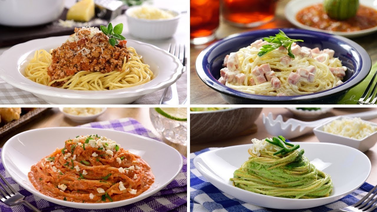 4 recetas de espagueti