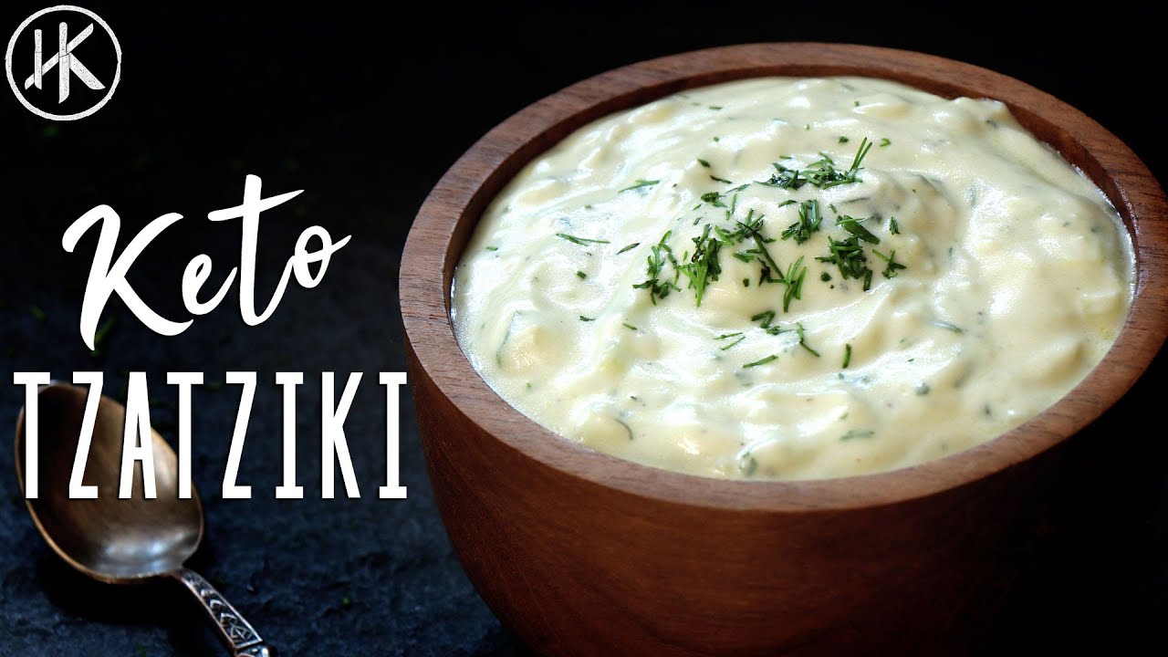 Keto Tzatziki Sauce (Greek Garlic Yogurt Sauce) | Keto Recipes | Headbanger's Kitchen
