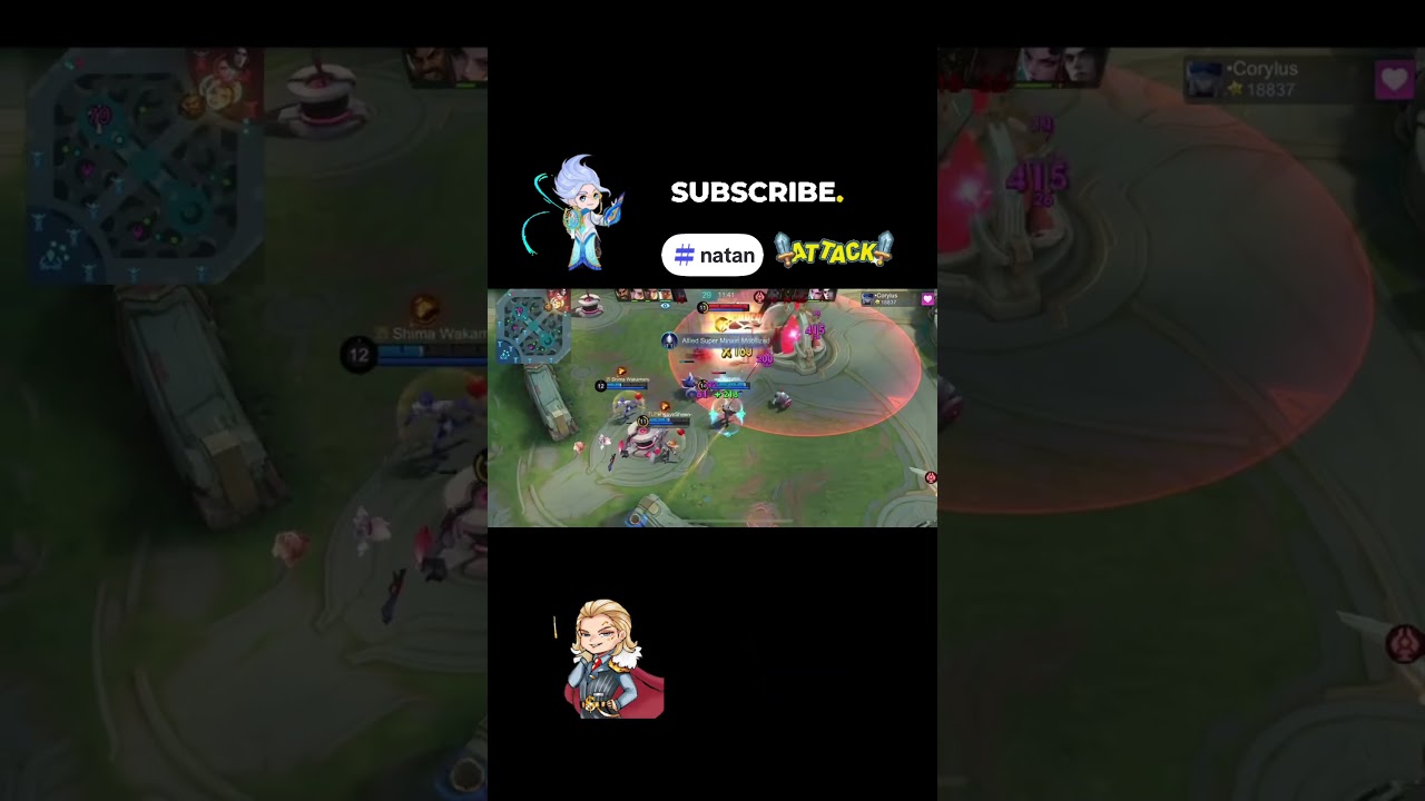 Mobile Legends: Natan Gold Lane PRO Play by Corvlus (Mythic Rank) #mobilegaming #mobilelegends #mlbb