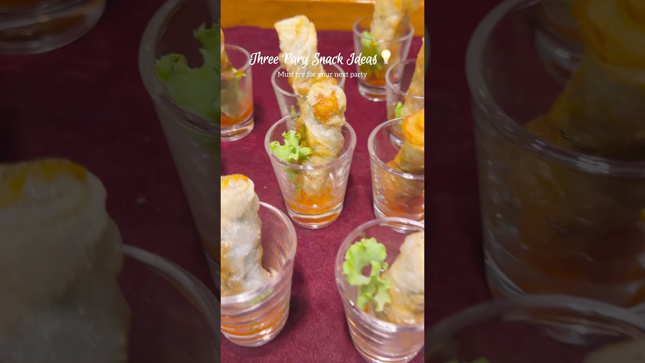 3 Party Snack Ideas 💡 || #partymenu #snackideas