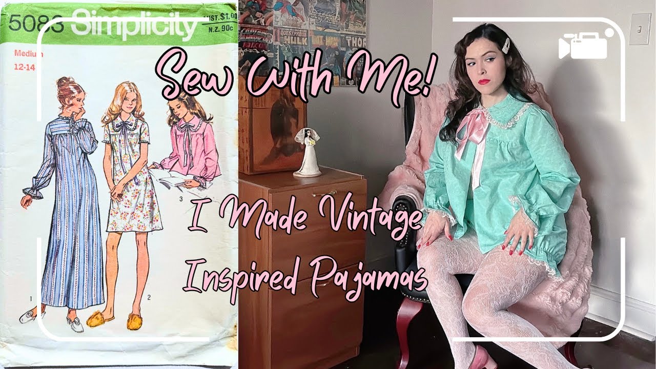 DIY Vintage Loungewear | Retro Fashion | Sew With Me!