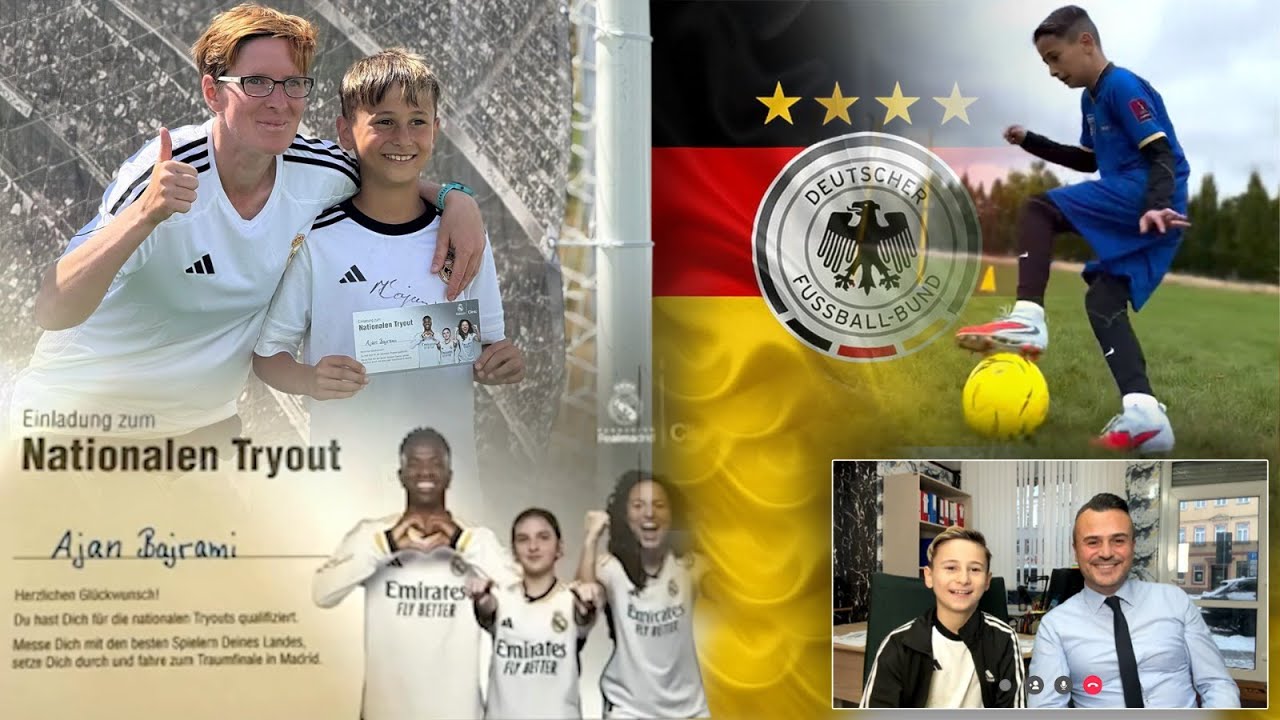 Supertalenti / 9-vjeçari shqiptar Ajan Bajrami ylli i Realit e Federatës së Futbollit Gjermane