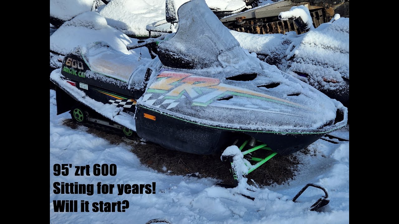 Forgotten for years! 1995 Arctic cat ZRT 600. Will it start?