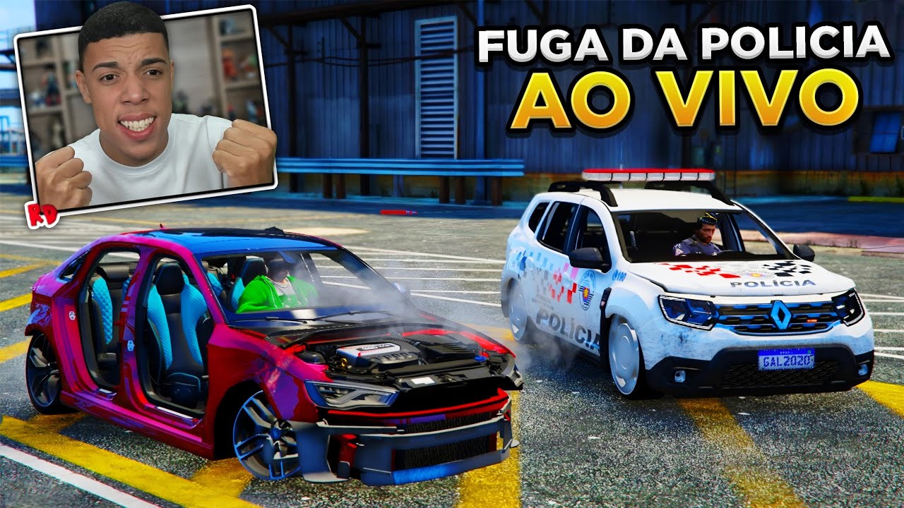 PERSEGUIÇÃO e PINOTE DOS ROCAM AO VIVO! (FUGA REALISTA ENTRE AMIGOS) - GTA 5 MODS