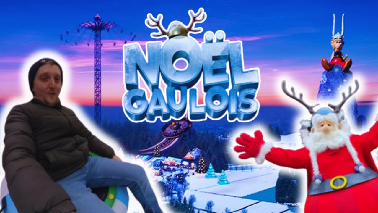 NOËL GAULOIS AU PARC ASTÉRIX : JE TEST LA NOUVEAUTÉ, LA GLISSADE D'OBÉLIX !