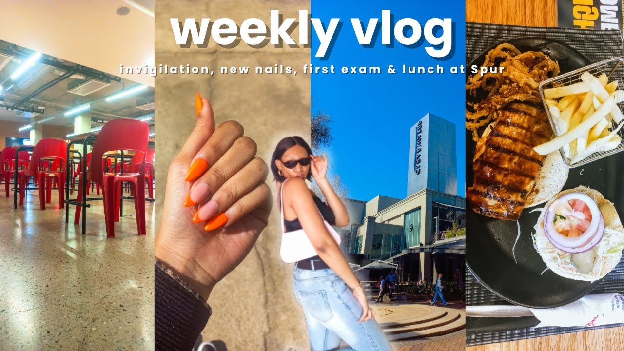 weekly vlog 🏛 | last classes, got my nails did, focus group discussion, invigilations + lunch @ Spur
