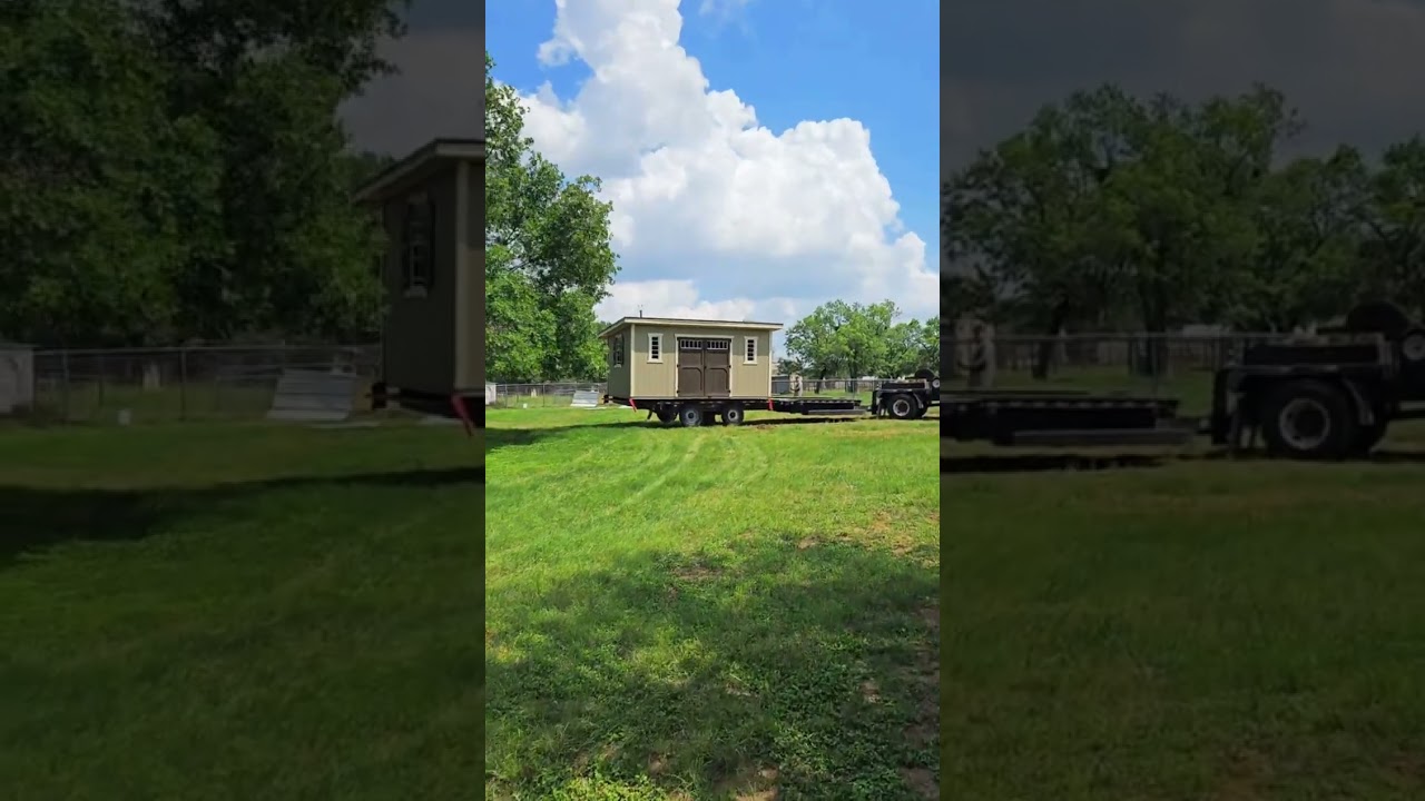 Barn being delivered