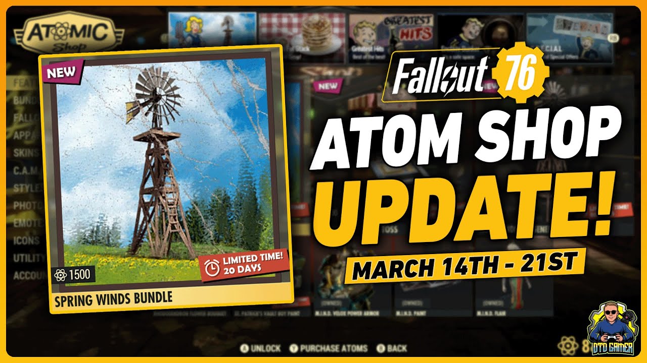 Fallout 76 Atomic Shop Update | March 14th - 21st