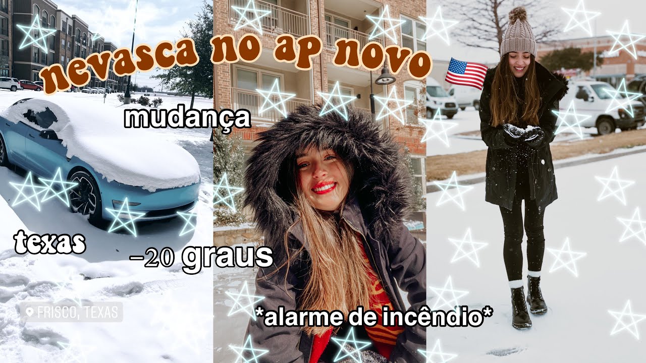 VLOG | brasileira morando no Texas: ap novo, nevasca, etc