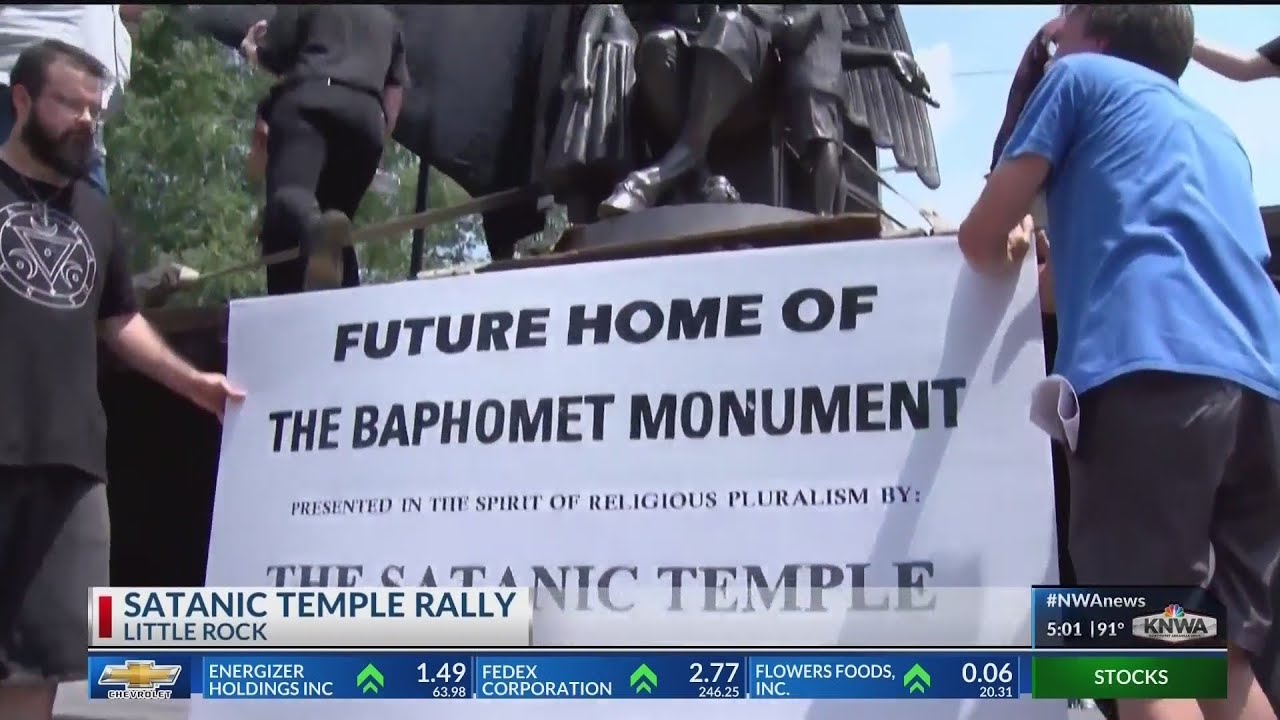 Hundreds Attend Satanic Temple Support Rally at Capitol  (KNWA)