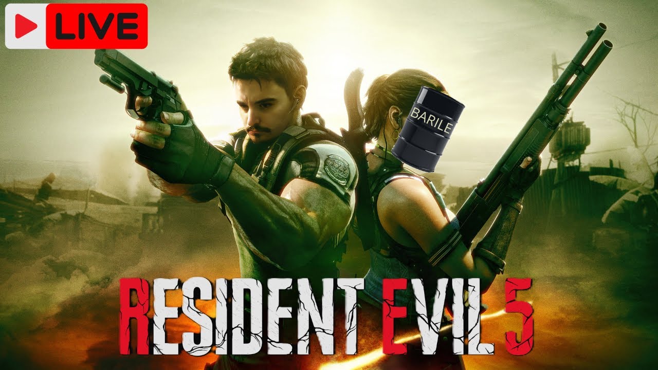 🔴LIVE ADESSO 🟥RESIDENT EVIL 5 CO-OP CON  ⁨@BARILE_OFFICIAL⁩   