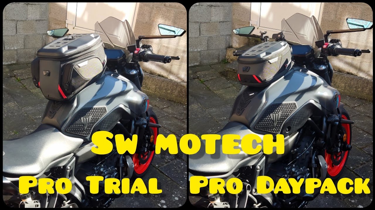 SW Motech Pro Trial and Pro Daypack tankbags review | 2021 MT07